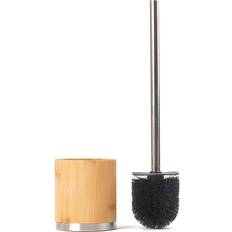 Bathroom Accessories Temu Bamboo Toilet Brush With Stainless Steel Handle