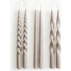 Brown Candles H&M 6-Pack Taper Candles Brown Candle