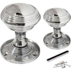 Betley Butterfly Queen Anne Reeded Internal Mortice Knob 64mm Chrome Polished 1pcs