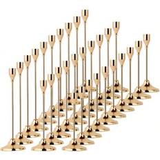 Interior Details Shein Set Of 30 Golden Cone-Shaped Holders Candle Holder