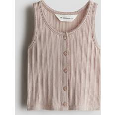 H&M Girls Pointelle Jersey Vest Top - Pink