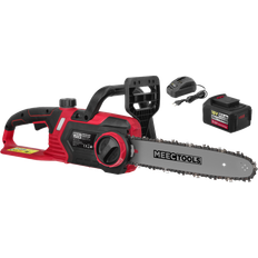 Meec Tools Batteri Trädgårdsmaskiner Meec Tools Batteridriven Kedjesåg 18 V 4,0 Ah 12 in 30 cm