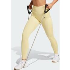 Gula Tights adidas Optime 3-Stripes Full-Length Tights - Powder Yellow