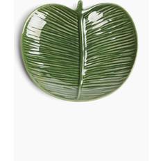 H&M Small Stoneware Plate - Green Serving Dish