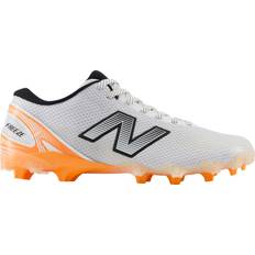 New Balance Baseball Shoes New Balance FreezeLX V5 Low Lacrosse Cleats - White/Mango Orange