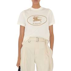 Burberry Clothing Burberry Knight Stamp Cotton T-shirt - Chalk