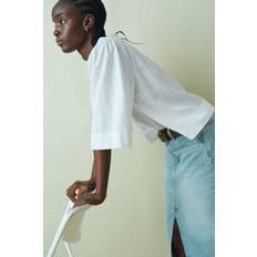 H&M Linen Blend Blouse - White