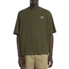 AMI Broderad Logotyp T-Shirt - Grönt Hjärta