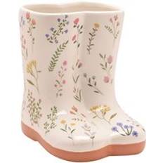 Celebrations Floral Wellies Ceramic Small Multi One Size Vase