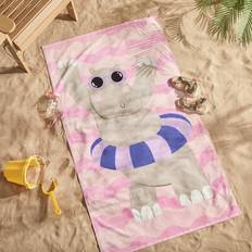 Argos Textiles Argos Hippo Wave Beach - Bath Towel Pink