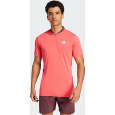 Sportswear Garment - White Polo Shirts adidas Freelift Pro Polo Shirt - Semi Lucid Red
