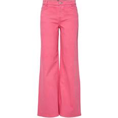 Pieces Mw Wide Fit Jeans - Pink