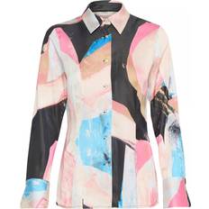 InWear Shirts InWear Valerie Geometric Satin Shirt - Pink/Multi
