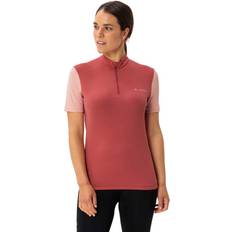 Rød Termonederdele Vaude Women's Matera Half Zip Tricot Cykeljersey Damer - Rød