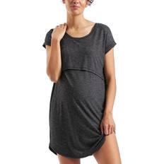 Ripe Maternity Dreamy Lounge & Nursing Dress, Granite