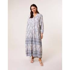 Blue Vanilla Aztec Long Sleeve Maxi Dress - One/Blue
