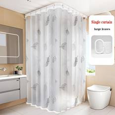 PVC Shower Curtains Temu Metal Leaf Pattern Shower Curtain