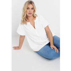 Yours Short Sleeve Blouse - White