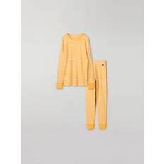Yellow Pyjamas Polarn O. Pyret Striped Adult Pyjamas - Yellow
