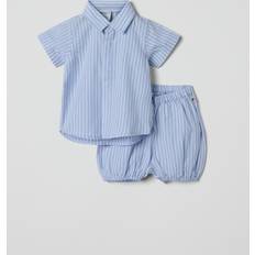 Polarn O. Pyret Other Sets Polarn O. Pyret Baby Organic Cotton Stripe Short Set - Blue