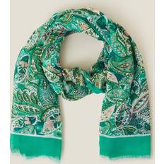 Green Scarfs Accessorize Lightweight Paisley Scarf - Teal