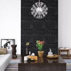 3D Wallpaper Bricks Self-adhesive 20 pcs Black