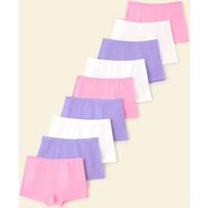 White Knickers Children's Clothing Shein Girls Comfortable Plain Briefs - White