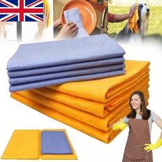 Cleaning Equipment & Cleaning Agents Temu 8 Pcs Absorbent Cleaning Multi-Cleaning Chamois Towel Cloth