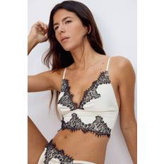 Dam - Satin BH:ar H&M Vadderad Bralette I Satin - Beige