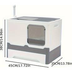 Temu Extra Large Self-Cleaning Cat Litter Box With Drawer