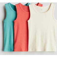 Boys Tank Tops Children's Clothing H&M Cotton Vest Tops 3-Pack - Red