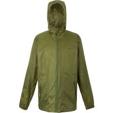 Men Rain Jackets & Rain Coats Regatta Pack-It III Waterproof Jacket - Dark Green