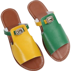 Shein Womens Fashionable Casual Beach Sandals With Colorful Inserts And Sparkling Details