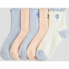 Orange Socks Children's Clothing H&M Overlocked Pointelle Socks 5-Pack - Orange