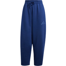 adidas Essentials Contemporary Logo Fleece Barrel Bukse - Dark Blue