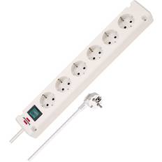 Brennenstuhl Nedis Multiprise 6 voies Blanc TYPE F