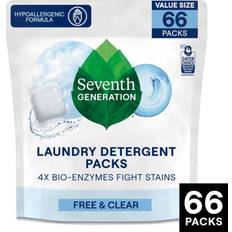 Cleaning Equipment & Cleaning Agents Seventh Generation Laundry Detergent Packs Sensitive Skin Free & Clear 66 Packs