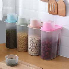 Temu 4 Pcs Cereal Storage Containers 1.9L Airtight Storage With Spout Food Container