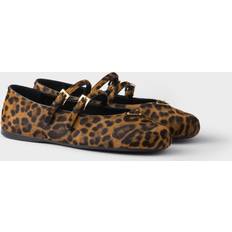 Prada Ballerinaskor Prada Läder Ballet Flats Dam - Djurmönster