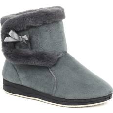 Pavers Ladies Slipper Boots - Grey