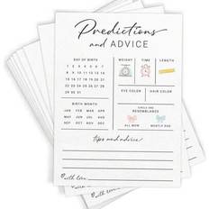 24pcs Printed Party Baby Prediction Advice Cards
