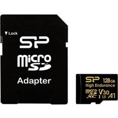 Silicon Power Golden Series High Endurance microSDXC Class10 UHS-I U3 V30 A1 100/80MB/s 128GB +SD adapter