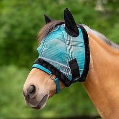 Horse Bonnets Kensington Mini Fly Mask with Soft Ears Fleece Trim - Atlantis