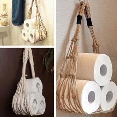 Green Toilet Paper Holders Shein Bohemian Style Paper Towel Holder 1pc