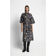 Munthe Palmetto Organic Cotton and Silk Blend Dress - Black
