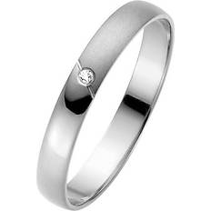 Bartoli First Wedding Ring - Silver/Diamond