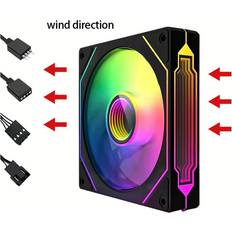 Computer Cooling Temu Prism ARGB Fan 12cm Case Cooling
