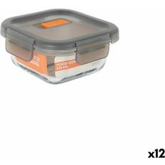 MasterChef Grå Transparent Hermetisk Matsås Set 310 ml 12 Enheter Matlåda