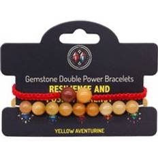 Yellow Bracelets Gemstone Double Power Bracelets - Yellow Aventurine