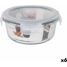 Santa Clara 650 ml Transparent Hermetic Lunch Box Set 6 Units Food Container